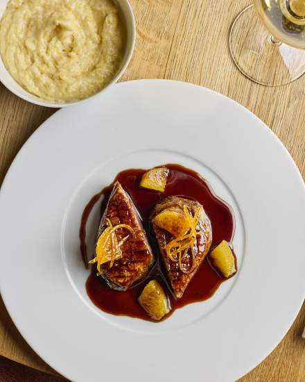 Plat Restaurant - La Chapelle de Guiraud à Sauternes